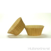 50pc Solid Gold Color Standard Size Cupcake Baking Cups Liners Wrappers - B01BDYAZNS